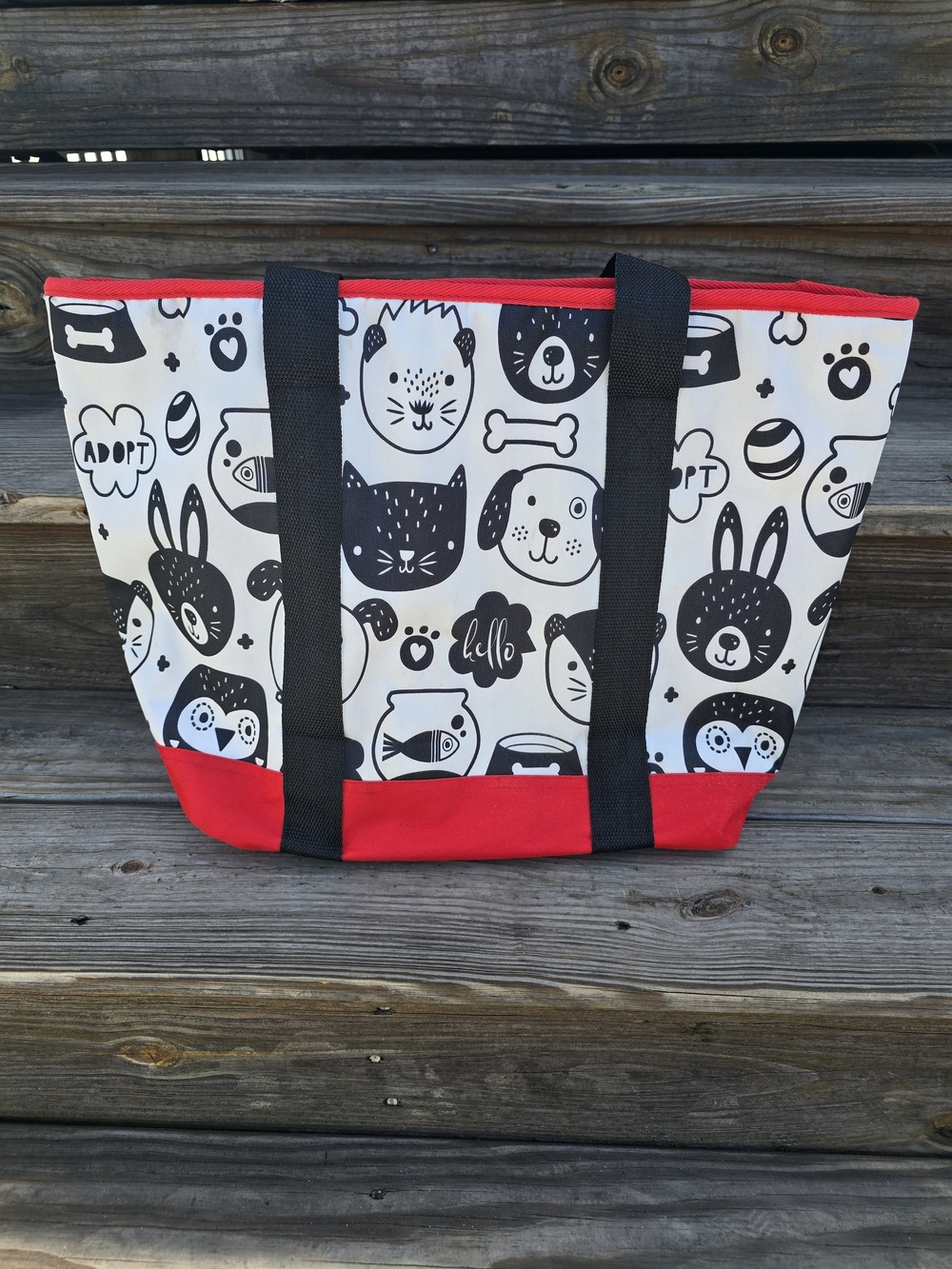 Pet Faces Insulated Tote Bag